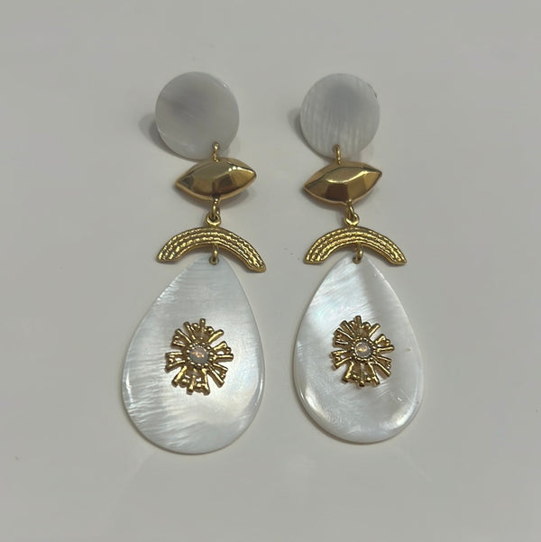 ELLEN *shell drop dangle earrings